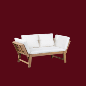 Sofá de 3 plazas extendible para jardín